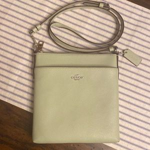 Coach Small Crossbody Pebbled Green
